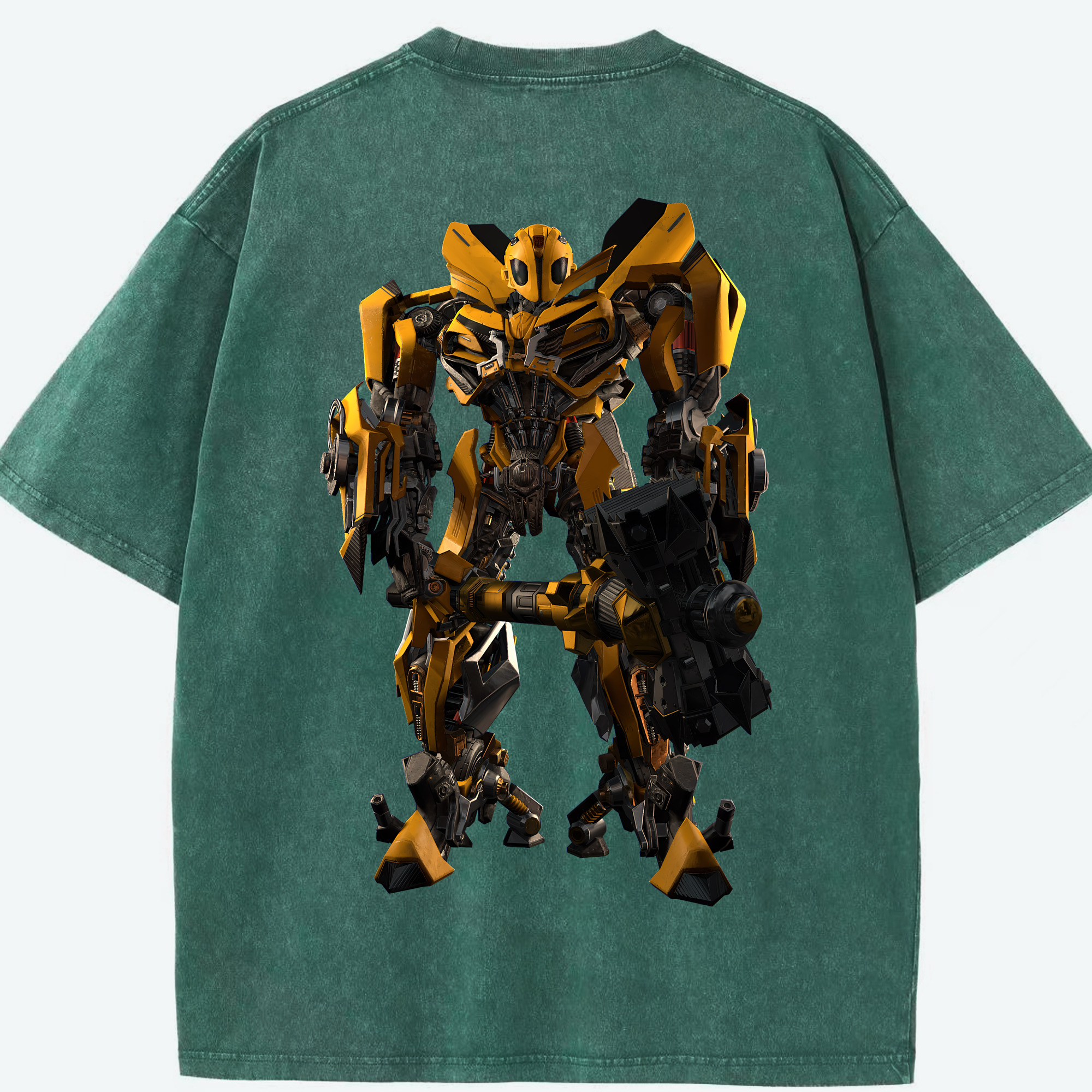 （画像用） Transformers トランスフォーマー 綿100% ヴィンテージ風 半袖Tシャツ（背面プリント）